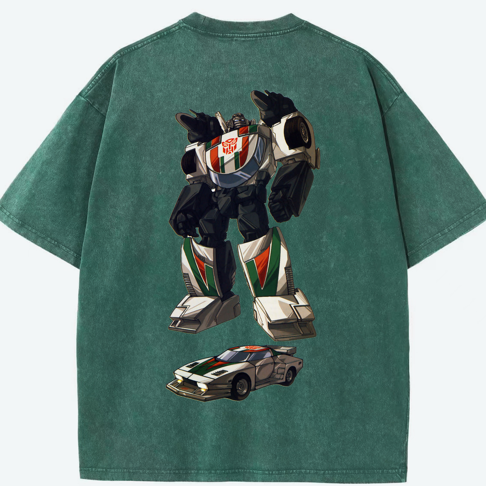 （画像用）  綿100% ヴィンテージ風 半袖Tシャツ（背面プリント）
